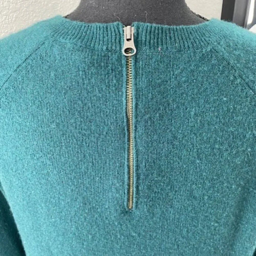 HALOGEN 100% Cashmere Oversized Sweater Hunter Green Small